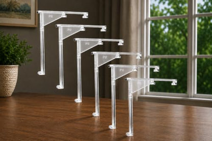 Vertical Blind Valance Clips - Clear Plastic Replacement Brackets for 3.5-Inch Slats