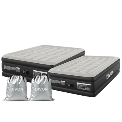 Full & Queen Air Mattress with Built-In Pump – 18 Inch Raised, Waterproof PVC