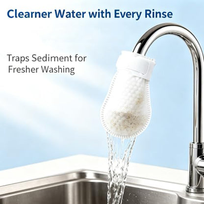 Faucet Filter Cotton Bags - Replaceable Non-Woven Sleeve for Kitchen & Bath - 10 Pcs