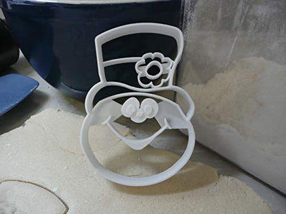 Frosty Themed Snowman Cookie Cutter - 2.5 x 3.75 in, USA Made