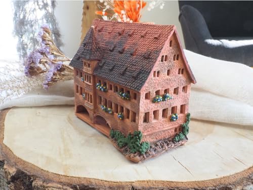 Ceramic Light House Miniature Candle Holder - Handmade Nurnberg Collectible
