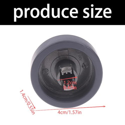Vacuum Cleaner Wheel Replacement Set - 2 Black Rollers for Floor Brush Attachments