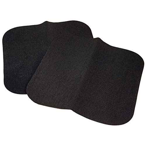 Singer 5-inch-by-5-inch Iron-On Patches, Black, 2 per Package (2 Pack)