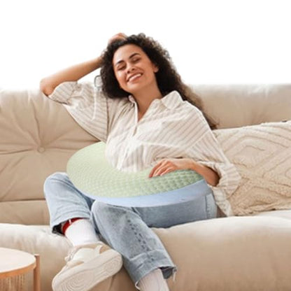 Adult Crocheting Pillow - Ergonomic Support Lap Desk Pillow - Green - Reading Pillow 2