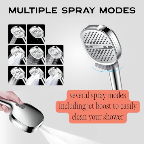 Filtered Shower Head with Chlorine & Hard Water Filters - Brushed Nickel