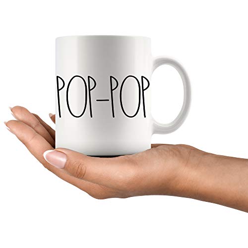White 11oz Coffee Mug - POP-POP Birthday Gift for Family & Friends