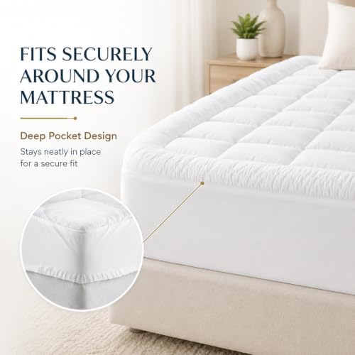 Westmonth Cloud Topper Mattress Topper 1000 GSM King - Soft & Breathable