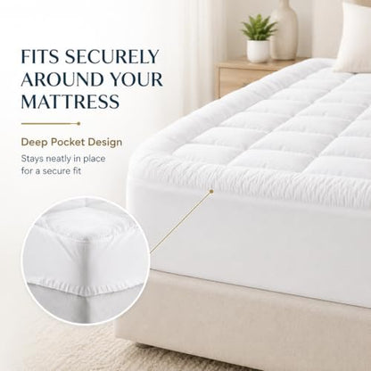 Westmonth Cloud Topper Mattress Topper 1000 GSM King - Soft & Breathable