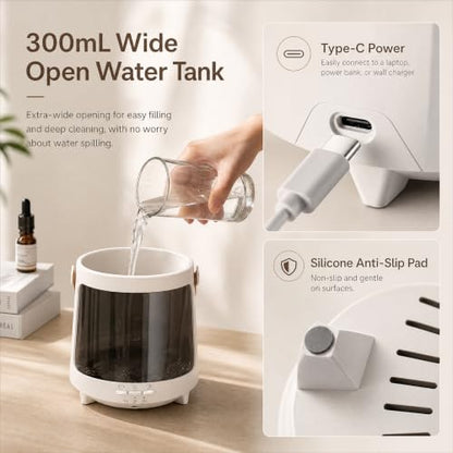 Black Jellyfish Mist Humidifier Diffuser with Aurora Night Light