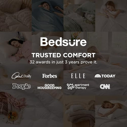 Bedsure Sage Green Duvet Cover Twin/Twin XL Size - 2 Pieces Prewashed Polyester Extra Soft Bedding Set, Includes 1 Twin Duvet Cover 68''x90'' with Zipper Closure & 1 Pillow Sham, No Comforter