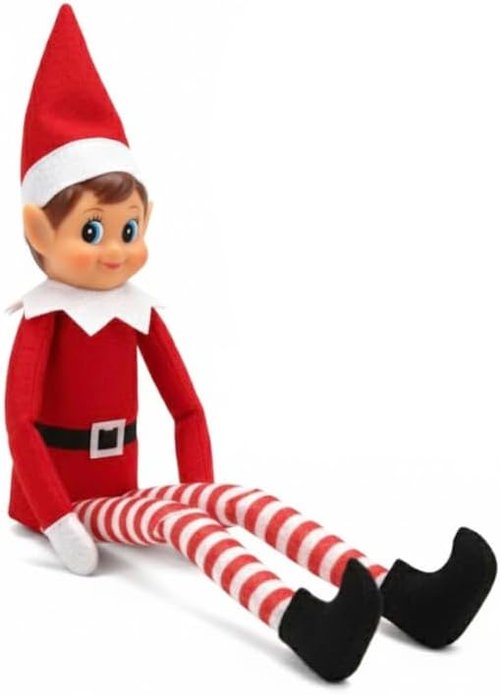 Lolli Lookout™ Holiday Elf - 14” Nostalgic Christmas Decoration in Gift Box | Festive Collectible Shelf Sitter