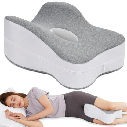 13-Inch Memory Foam Knee Pillow for Side Sleepers, Support & Comfort