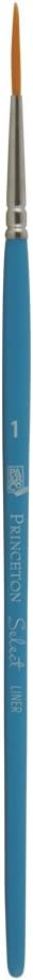 Princeton 3750L-1 Synthetic Artiste Liner Paint Brush - Size 1, Multicolor for Precision Detailing