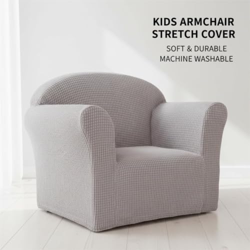 Kids Chair Cover Washable Stretch Slipcover for Toddler Armchair - Variation I
