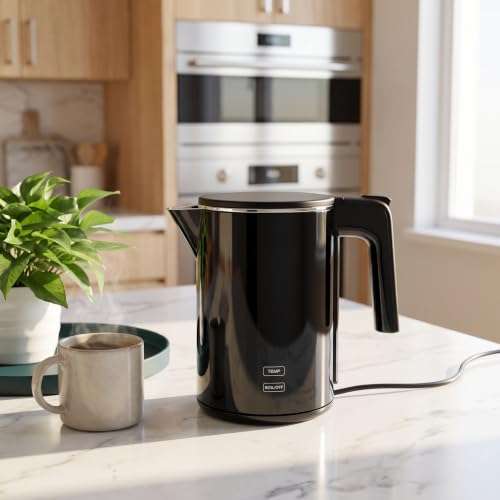 1.0L Adjustable Temperature Electric Kettle 1200W Fast Heating BPA-Free