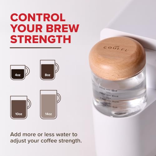 Gray Mini Plastic-Free Pour Over Coffee Maker - Single Serve, Automated