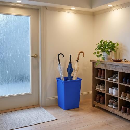 35QT Slim Kitchen Trash Can - Space-Saving Waste Bin, 2 Pack