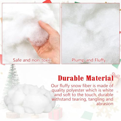 Boao Red Carpet Runner for Weddings and Events, 65 ft Long, Fake Snow Decor