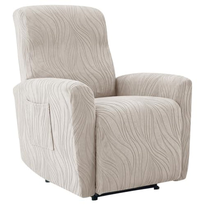 Small Recliner Chair Cover - Lazy Boy Slipcover Khaki D Variation