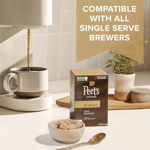 Peet's Coffee, Dark Roast Keurig K-Cup Pods, 100% Arabica Coffee - Holiday Blend 60 Count (6 Boxes of 10 K-Cup Pods)