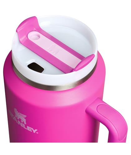 STANLEY Quencher H2.0 Tumbler with Handle and Straw 64 oz | Flowstate 3-Position Lid | Large Capacity for Travel & Sports | Insulated Stainless Steel Cup | BPA-Free | Violet Blossom