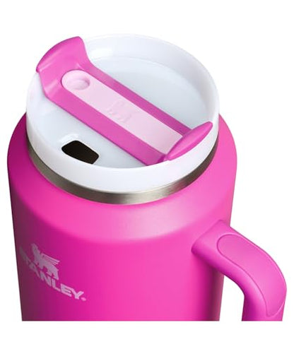 STANLEY Quencher H2.0 Tumbler with Handle and Straw 64 oz | Flowstate 3-Position Lid | Large Capacity for Travel & Sports | Insulated Stainless Steel Cup | BPA-Free | Violet Blossom