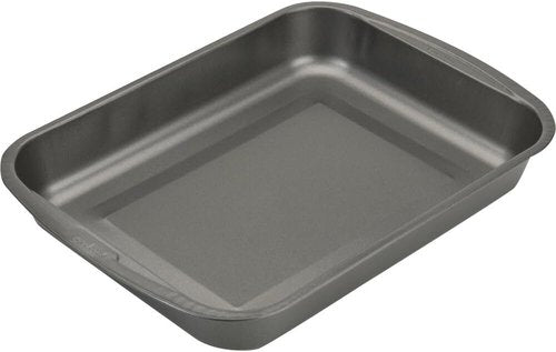 Goodcook Everyday Nonstick Roast Pan - Metal Utensil-Safe & Easy Clean | 11.5x15.5-Inch, Silver