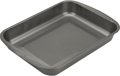 Goodcook Everyday Nonstick Roast Pan - Metal Utensil-Safe & Easy Clean | 11.5x15.5-Inch, Silver