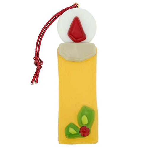Murano Glass Candle Ornament Handmade in Italy - Christmas Decor