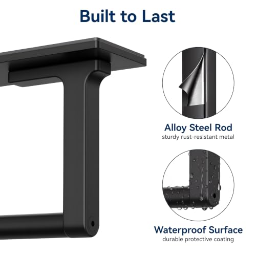 Magnetic Paper Towel Holder for Fridge, Toolbox & Grill - Matte Black