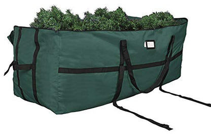 Green Christmas Tree Storage Bag Fits Up to 9 Ft Disassembled Holiday Tree Heavy Duty
