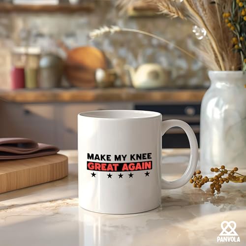 Make My Knee Great Again Ceramic Mug 11oz - White Gift Coffee Cup