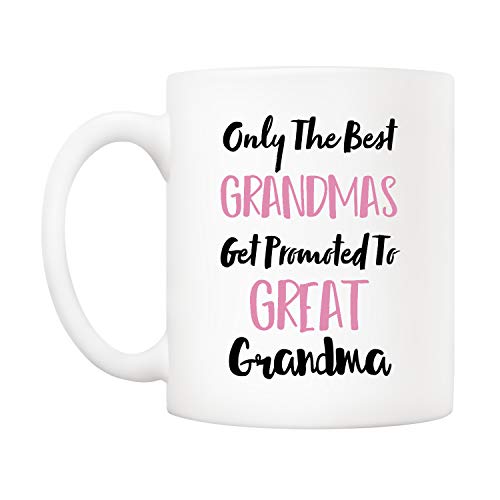 Grandma Mug for Mother's Day - Great Grandma Coffee Cup 11 Oz Gift from Granddaughter & Grandson