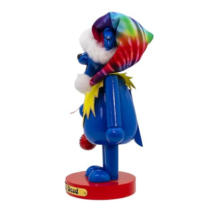 Decorative Wooden Nutcracker - Grateful Dead Bear Holiday Ornament - 10 Inch