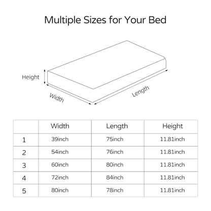 European Damask Embossed Plush Fitted Bed Sheet Full Off White 54x76 Inch