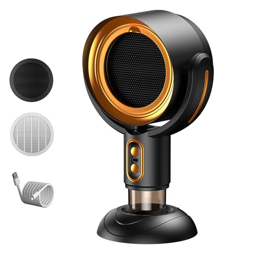 Portable Smoke Purifier Fan for Indoor Cooking & BBQ - Gold