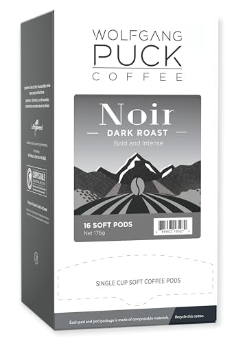 Wolfgang Puck Coffee Soft Pods, Noir, 16 count (Pack of 3)