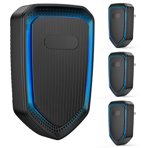 Plug-In Negative Ion Air Purifier for Home & Office - Black 4P