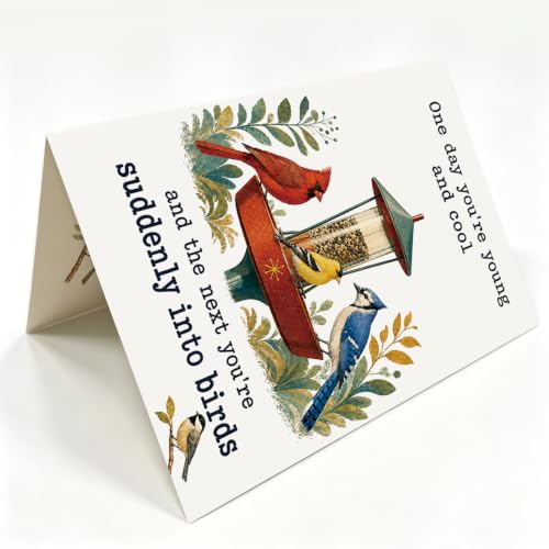 Funny Bird Watching Birthday Card for Husband - BT-496