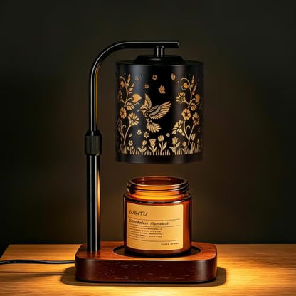 WIHTU Candle Warmer Lamp with Timer & Dimmer - Hummingbird Design