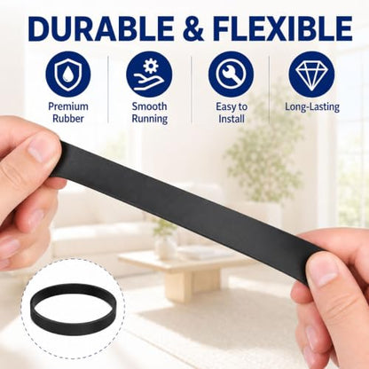 Vacuum Belt Set for Bissell Upright Floor Cleaners - 5 Pack Replacement Belts