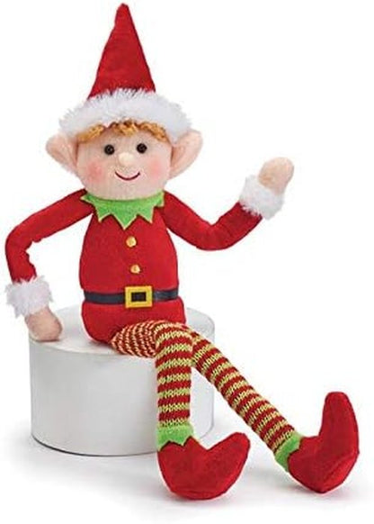 Burton+Burton Plush Christmas Elf Dolls - Adorable Boy & Girl Designs for Holiday Decor