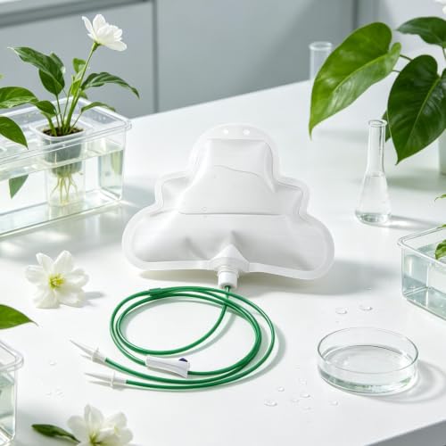 Green Vacation Watering System for Plants - 5 Piece 500mL Drip Irrigation Set