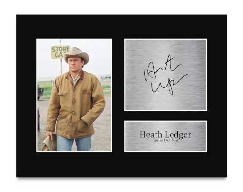 Heath Ledger Brokeback Mountain Signed Photo US Letter Unframed - Movie Memorabilia
