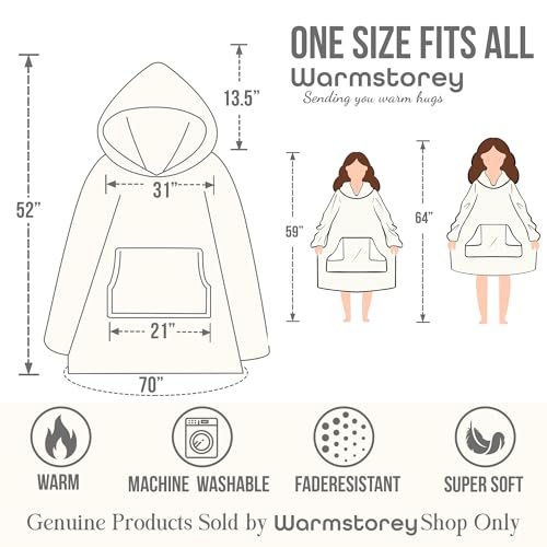 Warmstorey Best Wife Ever Hoodie Blanket - Funny Wife Gift for Mother's Day
