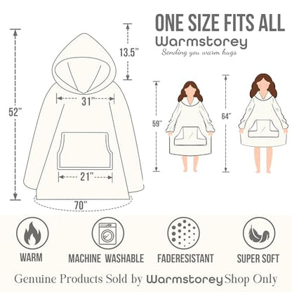 Warmstorey Best Wife Ever Hoodie Blanket - Funny Wife Gift for Mother's Day