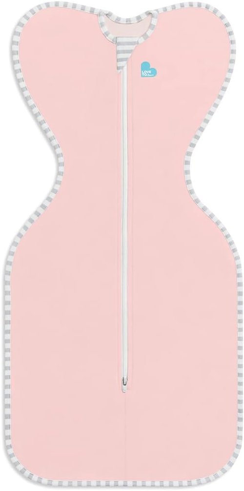 Love To Dream Swaddle UP Sleep Sack - Self-Soothing Design for Better Sleep | Medium 1.0 TOG, Dusty Pink (13-19 lbs)
