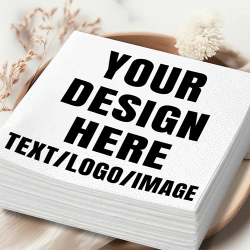 Personalized Cocktail Napkins with Logo for Parties and Events
