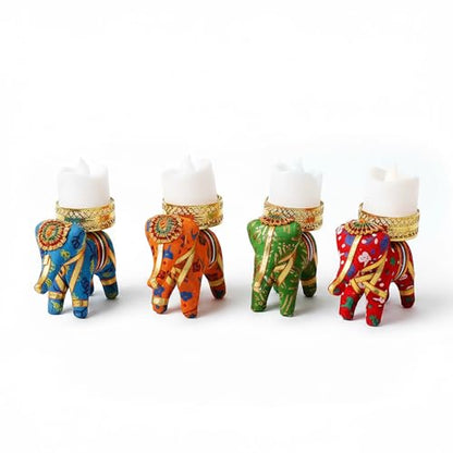 Traditional Tea Light Candle Holders for Diwali & Festive Decor - Assorted Designs