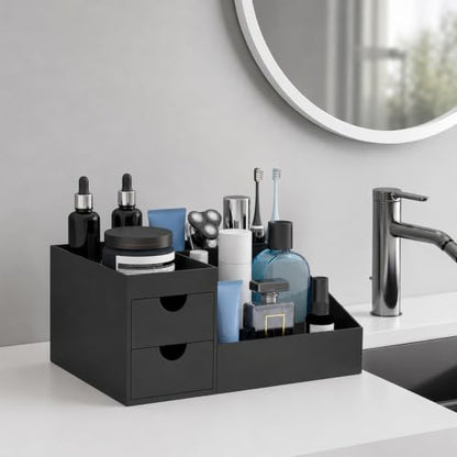 Men's Cologne Organizer with Removable Holders - Black, Bathroom & Vanity Storage